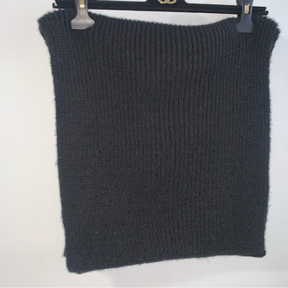 Juicy Couture Black Sparkle Knit scarf